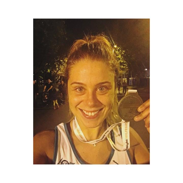 Patricia Vazquez Rodriguez finished half-marathon to raise money for PSP Association